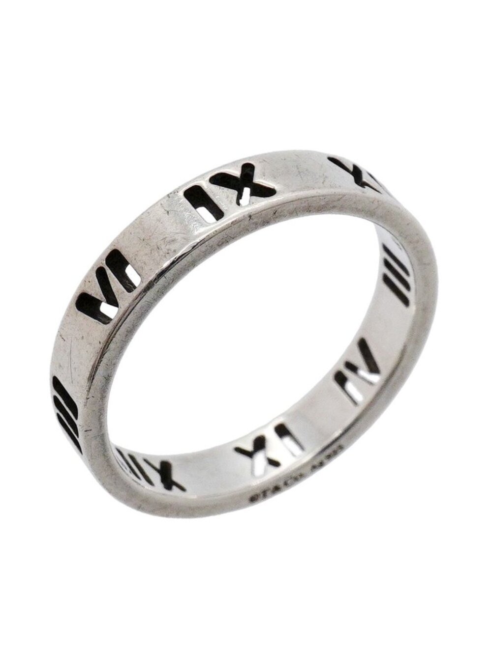 Tiffany & Co Ring Atlas Pierced 925 Sterling Silver